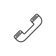 Phone call line icon
