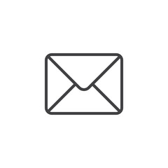 Email message line icon