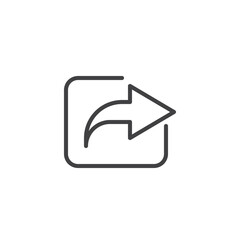Share arrow line icon