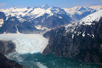 The LeConte Glacier is a 35 km long glacier in the Tongass National Forest in the Alaska Panhandle 