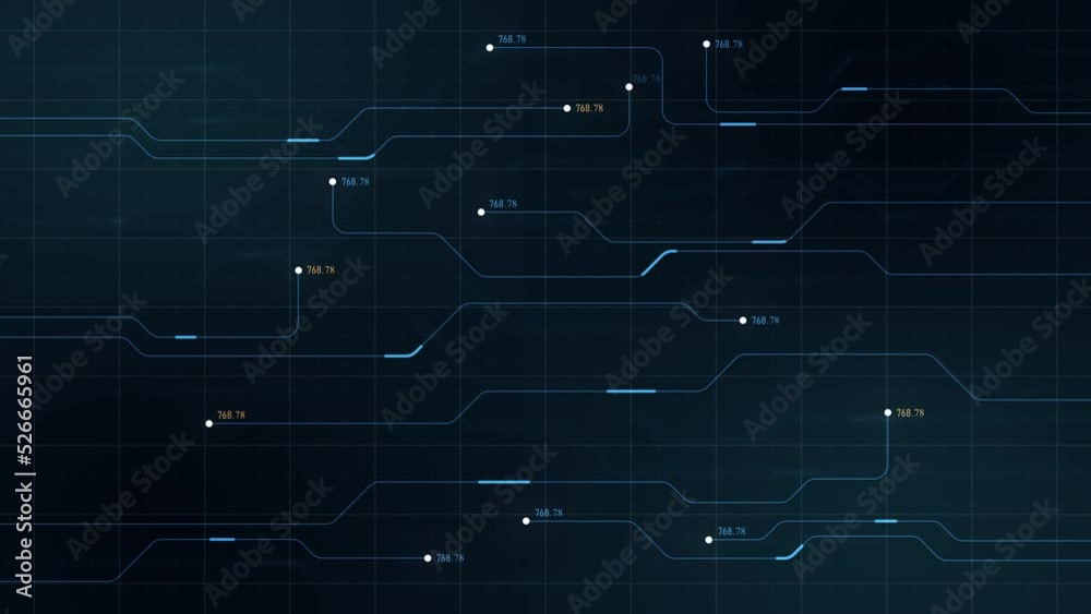 Poster Abstract digital dot line particle data background connecting technology concept.Innovative data transmission graphics of the future.