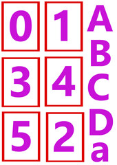 blocks spell out hd numbers