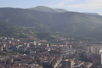Bilbao seen from a hill