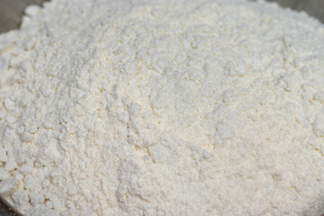 Fototapeta na wymiar 白い小麦粉の表面の質感