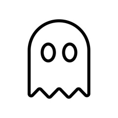 ghost icon design. simple halloween theme illustration