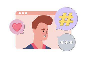 Social media concept