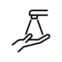 hand washing icon design. simple cleaning illustration 