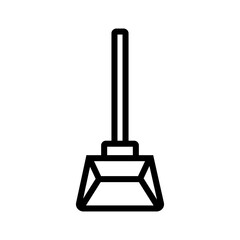 dust pan icon design. simple cleaning illustration 