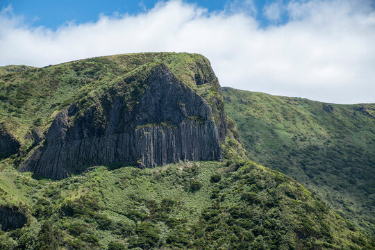 Portugal, Azores, Rocha dos Bordoes cliff on Flores Island