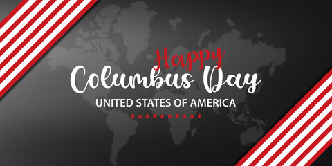 Fototapeta na wymiar Happy Columbus Day USA