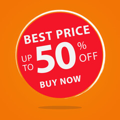 Best price banner. Vector illustration. Easy editable stroke.