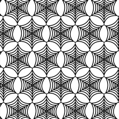 Cobweb seamless design pattern. Used for design surfaces, fabrics, textiles.