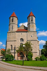 Obraz premium Church of the Assumption of the Blessed Virgin Mary. Lwowek Slaski, Lower Silesian Voivodeship, Poland.
