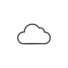 Cloud icon vector for web and mobile app. cloud sign and symbol