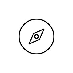 Compass icon vector for web and mobile app. arrow compass icon sign and symbol