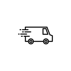 Delivery truck icon vector for web and mobile app. Delivery truck sign and symbol. Shipping fast delivery icon