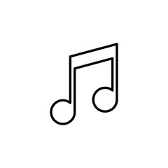 Music icon for web and mobile app. note music sign and symbol