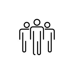 People icon for web and mobile app. person sign and symbol. User Icon vector