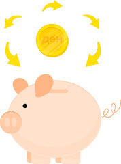 North Macedonia Flag vector hand drawn,Denar vector hand drawn