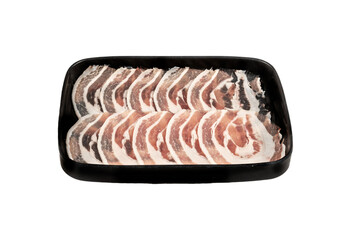 raw pork on plate