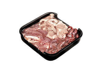 raw pork on plate
