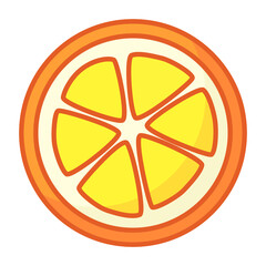 Lemon slice icon.