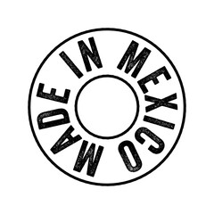 Made in Mexico text emblem stamp, concept background