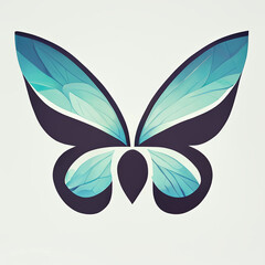 colorful butterfly logo template
