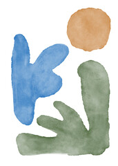 Watercolour Abstract Shape