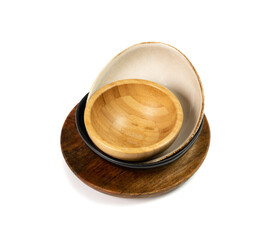 Various Bowl Stack Isolated