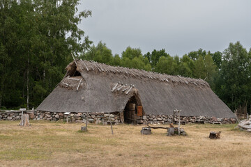 Old farm house at a Farm from the Iron Age