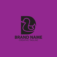 Fototapeta premium rubber duck logo vector. duck logo design