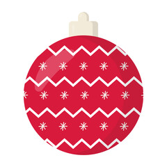 Christmas ball icon.