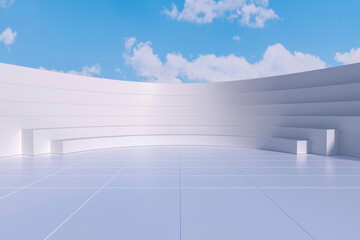 3d rendering different kinds of architecture