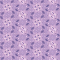 Orange Leaves Seamless Pattern Background Garden Nature Plant Art 