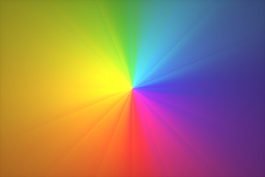 3D rendering colorful gradient picture