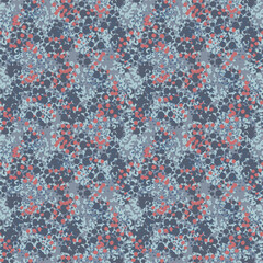 Fantasy messy freehand doodle geometric shapes seamless pattern. Infinity ditsy scribble abstract card, layout. Creative background. Textile, fabric, wrapping paper.