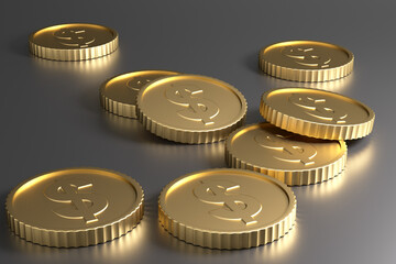 3d rendering finance concept picture