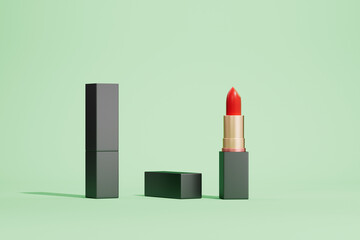 3d rendering different  lipstick picture