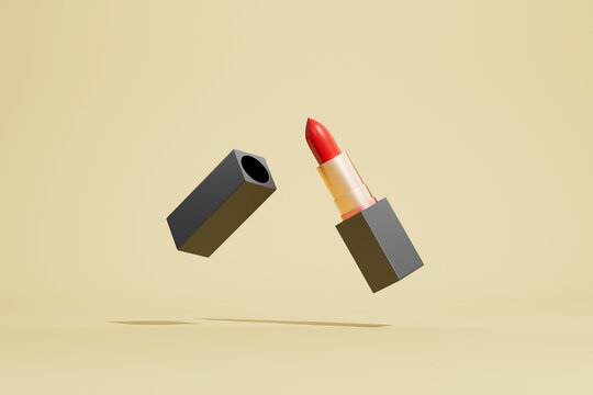 3d rendering different  lipstick picture