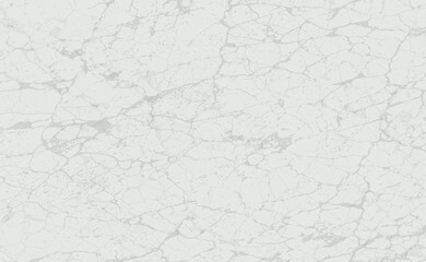 White cracked wall texture. Stone material vector background. Concrete texture