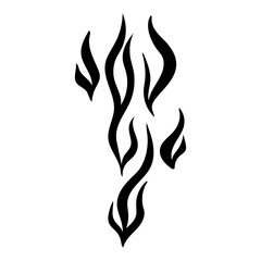 Decorative elements, сontinuous line drawing, .biomorphic pattern