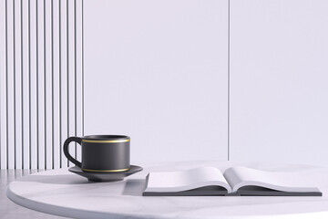 3d rendering books concept picture