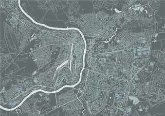 map of the city of Vitebsk, Belarus