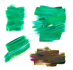 Abstract art background hand drawn acrylic painting. Brushstrokes colorful texture acrylic paint on canvas. picture for artwork design. Modern contemporary art.