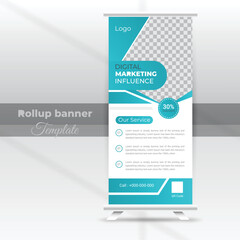 Business Roll Up Banner. corporate Roll up background for Presentation .