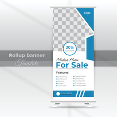 Business Roll Up Banner. corporate Roll up background for Presentation template.