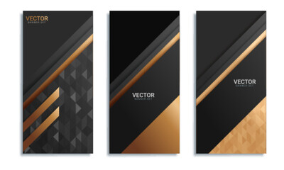 Set of different design options for advertising banners