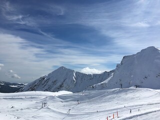 ski resort in the mountains