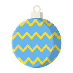 Christmas ball icon.